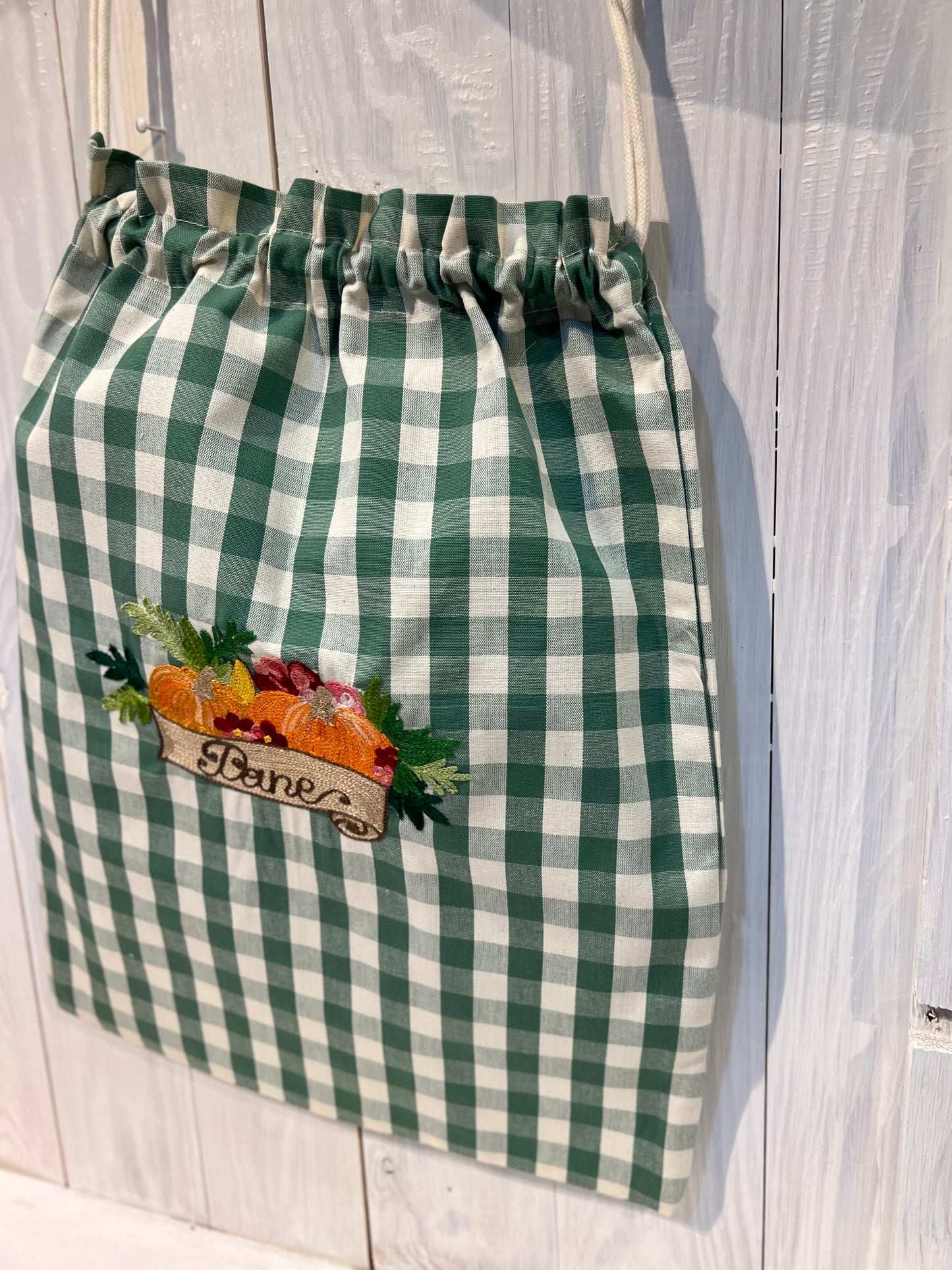 Sacco di Stoffa per il Pane in Stile Country - Biancheria per la Casa Shabby Chic Collezione Armonia Autunnale - Piacevolmente Country di Rosi Maria Cristina