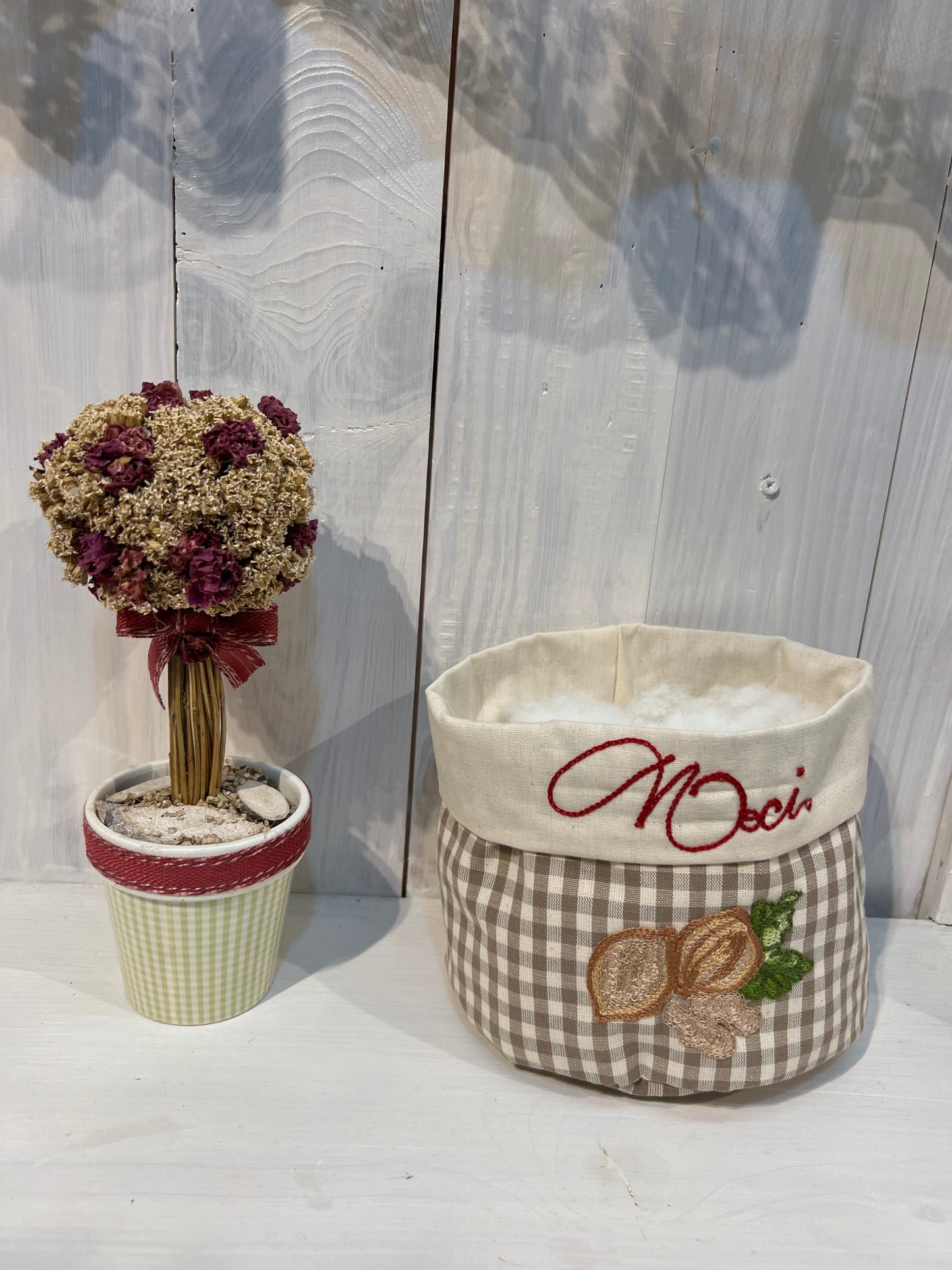 Cestino per la frutta secca - Fatto a mano con decorazione personalizzabile - Piacevolmente Country di Rosi Maria Cristina