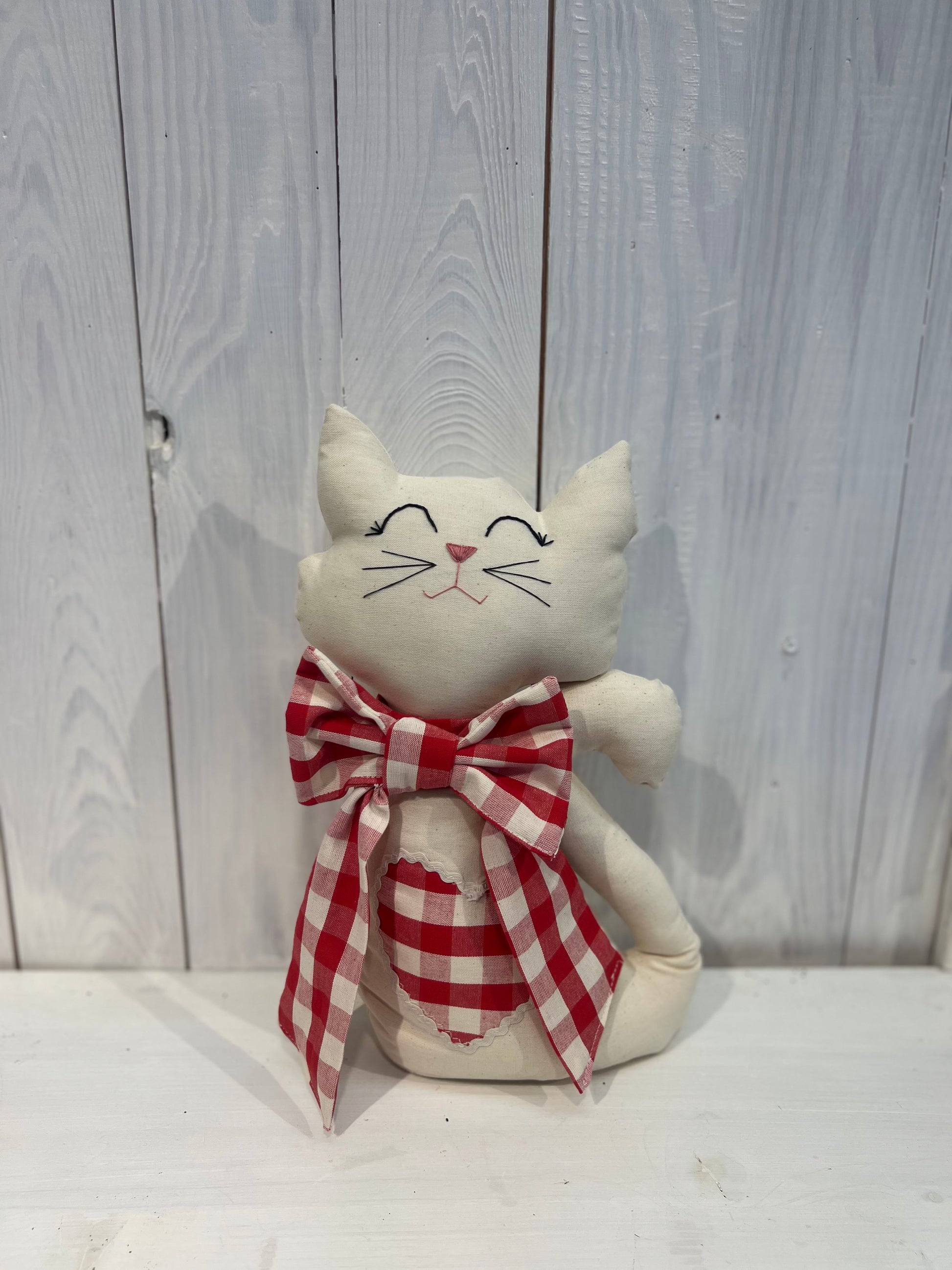 Gatto Fermaporta - Fermaporta - Fermaporta a forma di gatto - Pezzo Unico - Piacevolmente Country di Rosi Maria Cristina