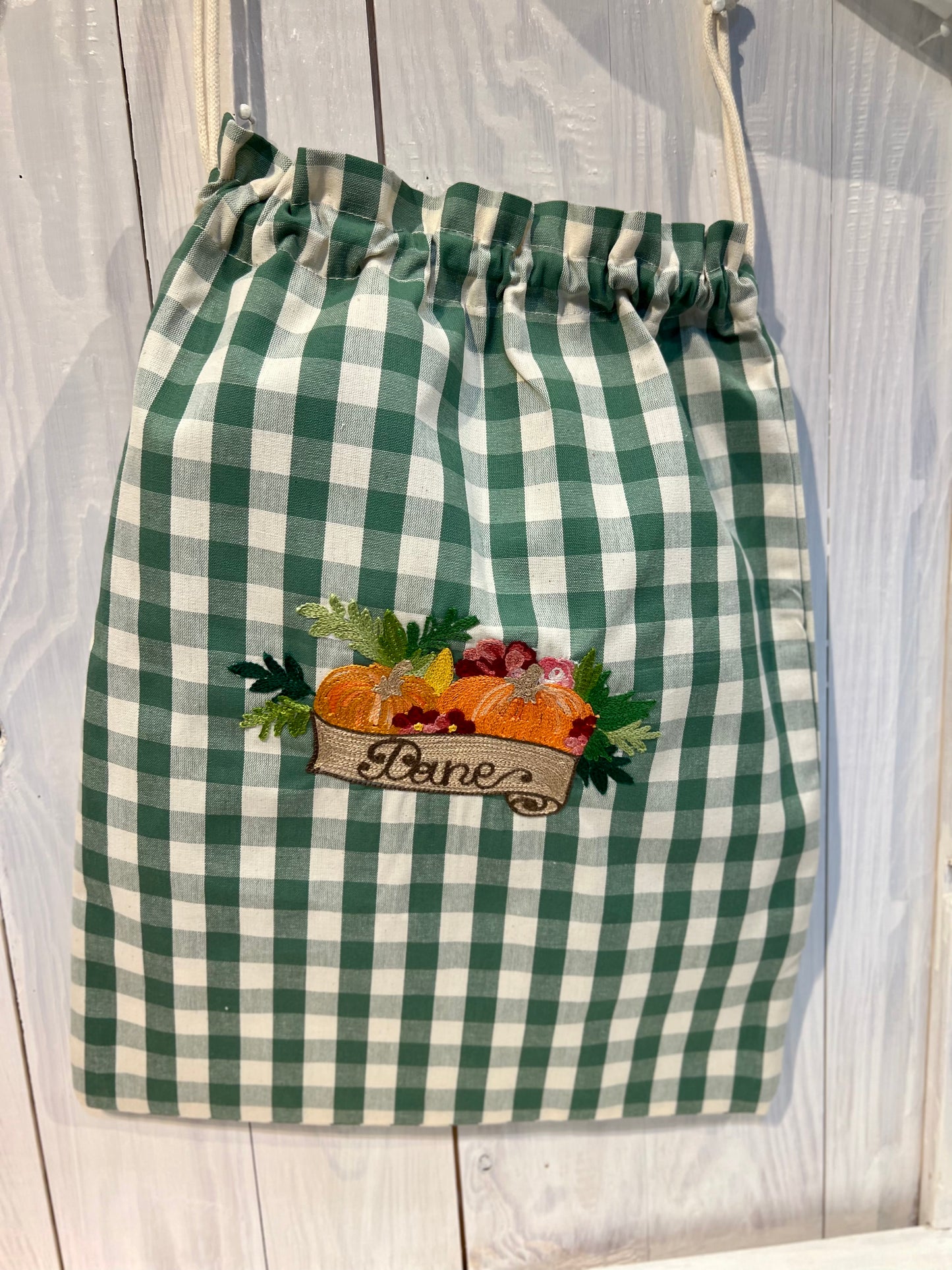 Sacco di Stoffa per il Pane in Stile Country - Biancheria per la Casa Shabby Chic Collezione Armonia Autunnale - Piacevolmente Country di Rosi Maria Cristina