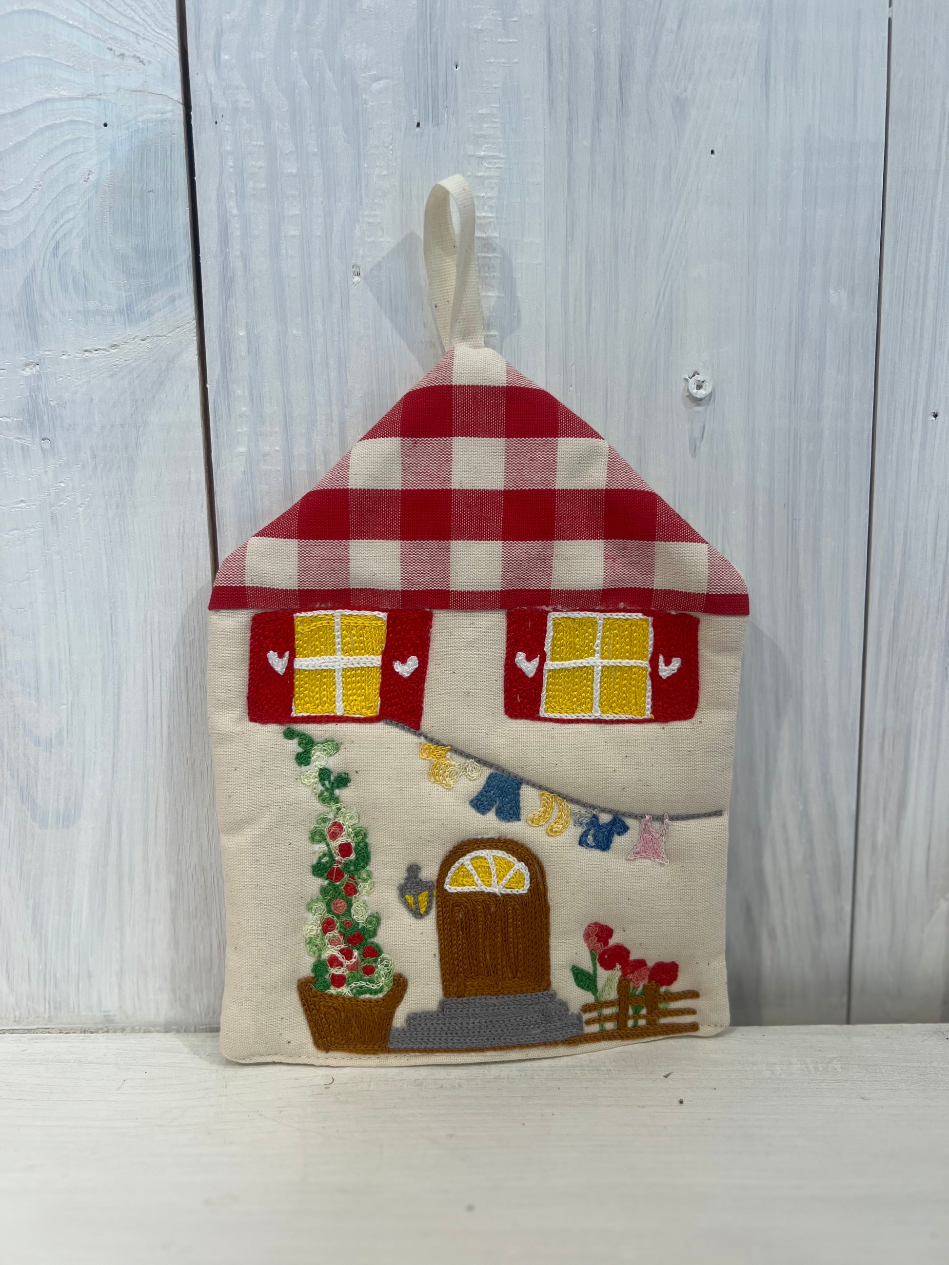 Presina a forma di casetta country e shabby chic – fatta a mano e personalizzabile - Piacevolmente Country di Rosi Maria Cristina