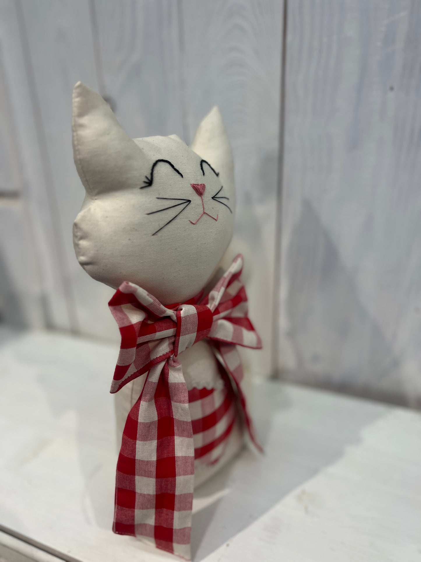 Gatto Fermaporta - Fermaporta - Fermaporta a forma di gatto - Pezzo Unico - Piacevolmente Country di Rosi Maria Cristina