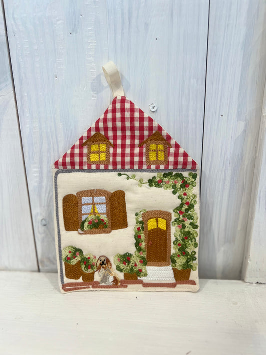 Presina a forma di casetta country e shabby chic – fatta a mano e personalizzabile - Piacevolmente Country di Rosi Maria Cristina