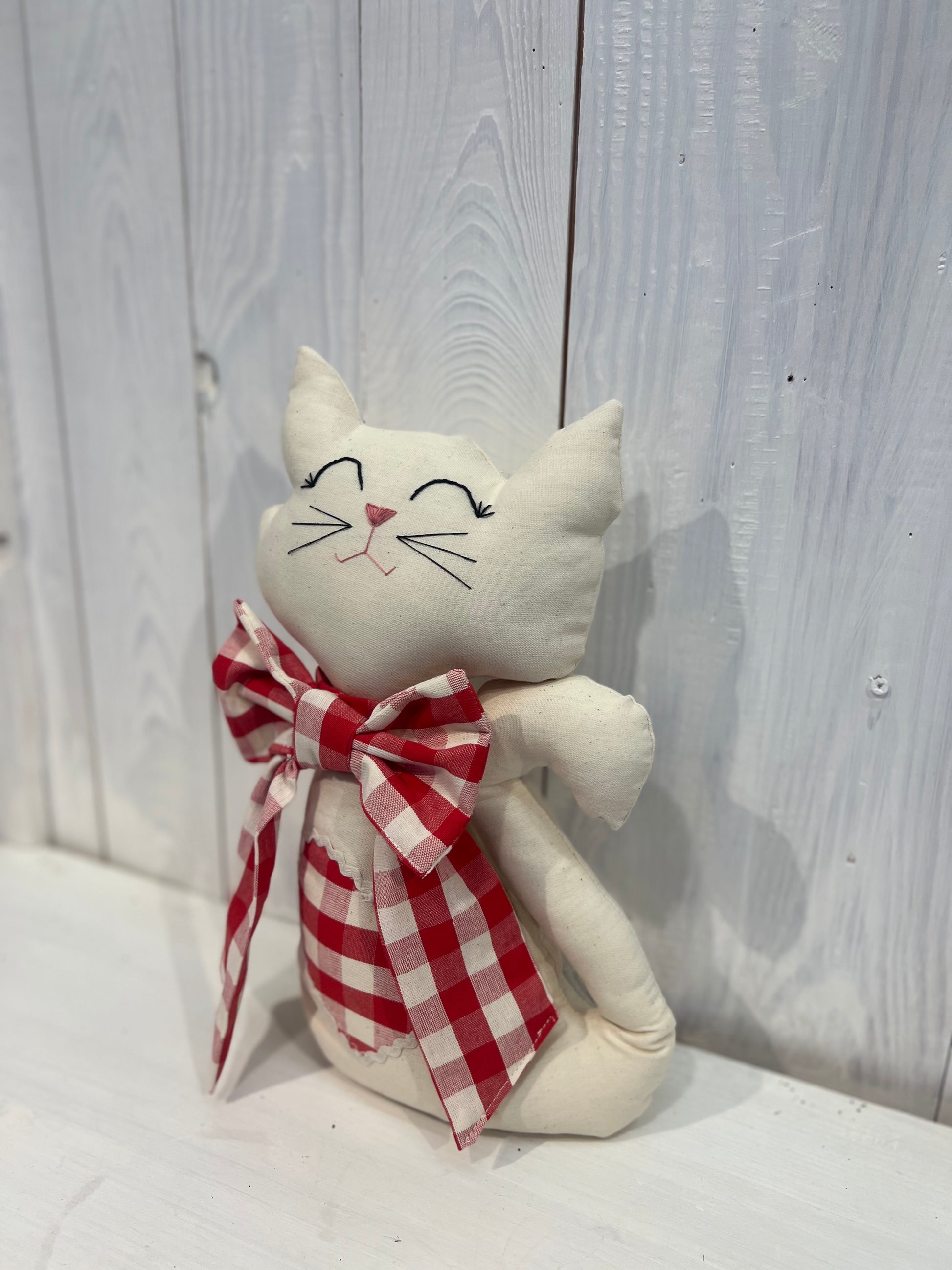 Gatto Fermaporta - Fermaporta - Fermaporta a forma di gatto - Pezzo Unico - Piacevolmente Country di Rosi Maria Cristina