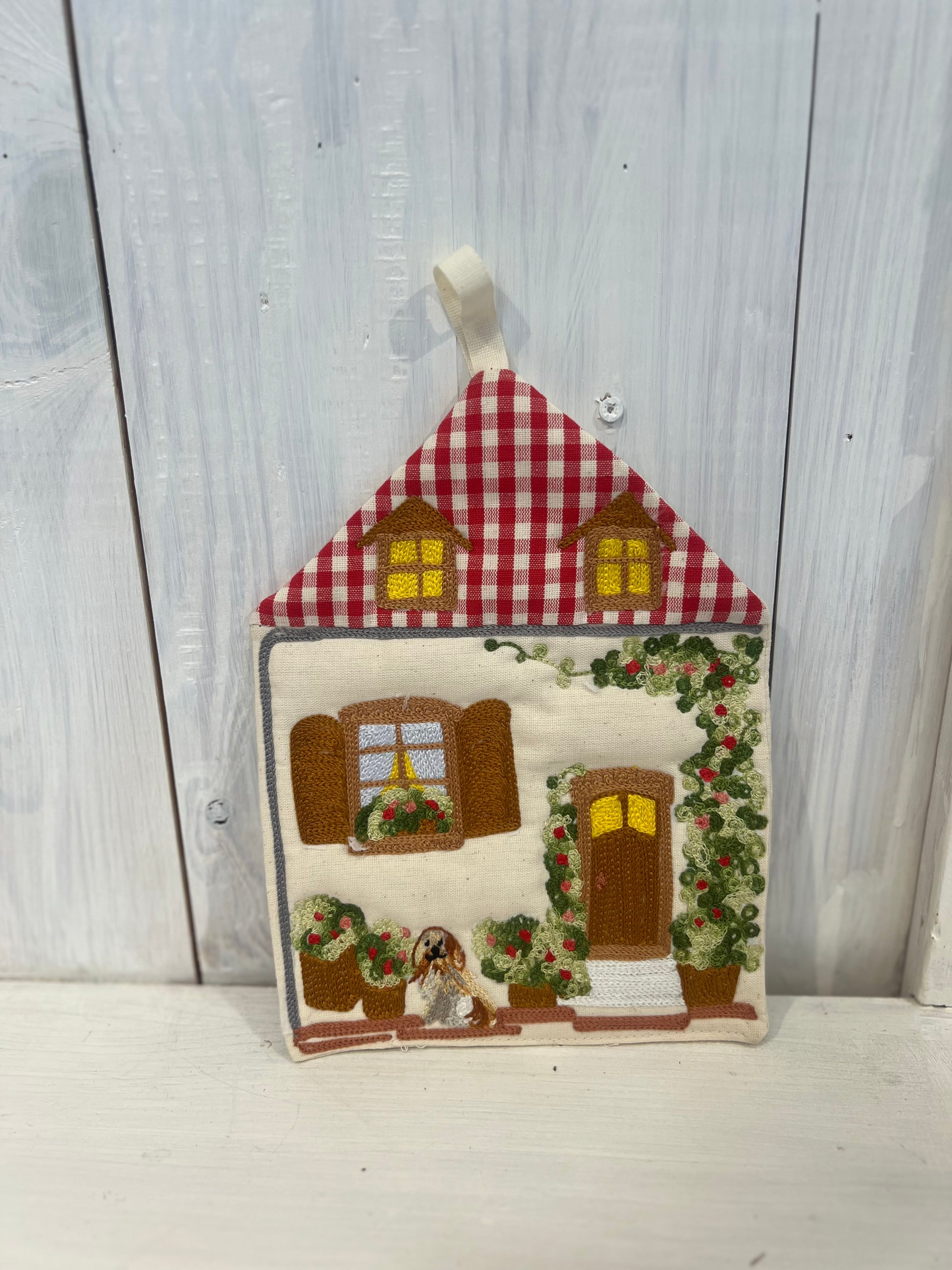 Presina a forma di casetta country e shabby chic – fatta a mano e personalizzabile - Piacevolmente Country di Rosi Maria Cristina