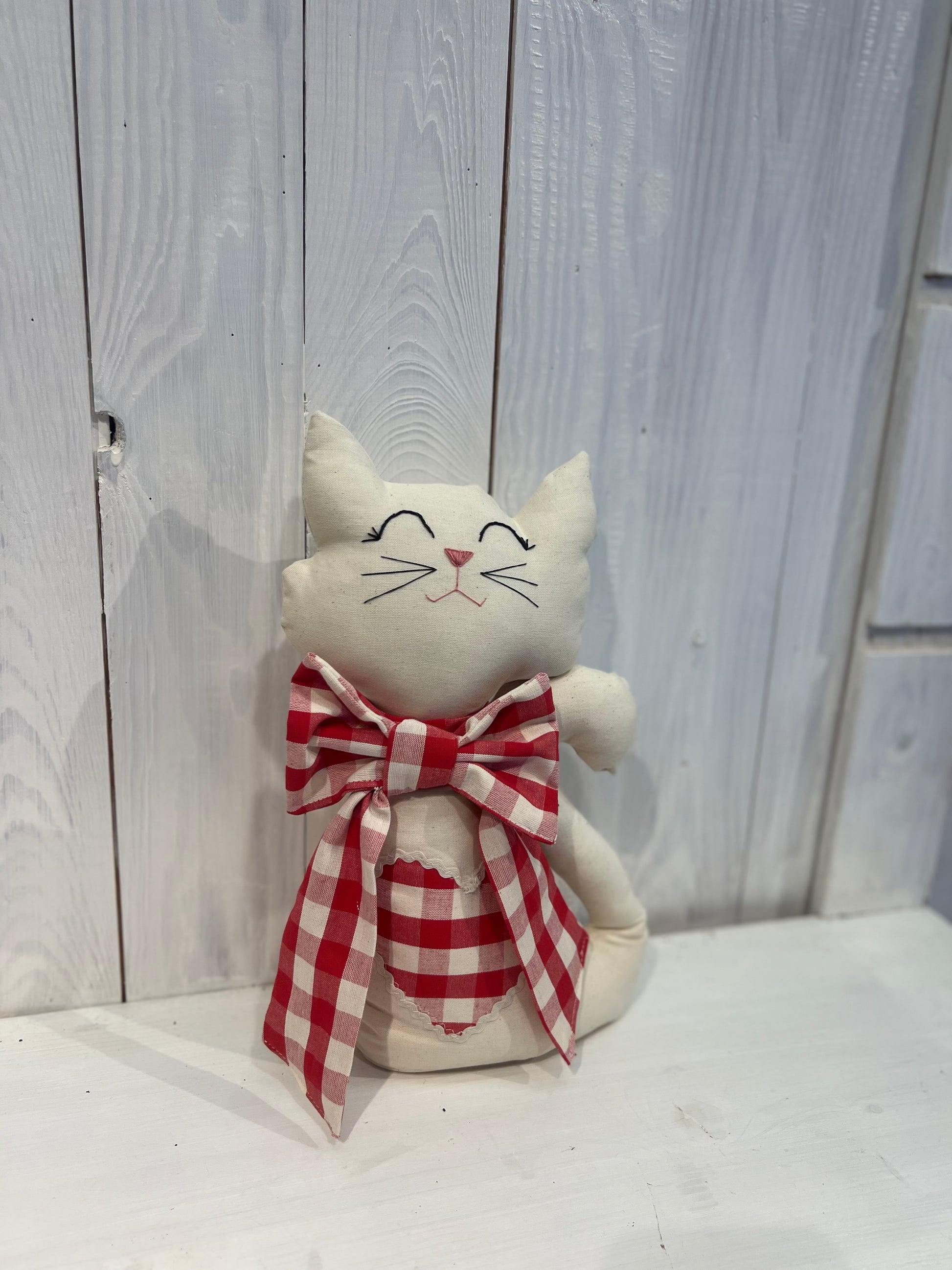 Gatto Fermaporta - Fermaporta - Fermaporta a forma di gatto - Pezzo Unico - Piacevolmente Country di Rosi Maria Cristina