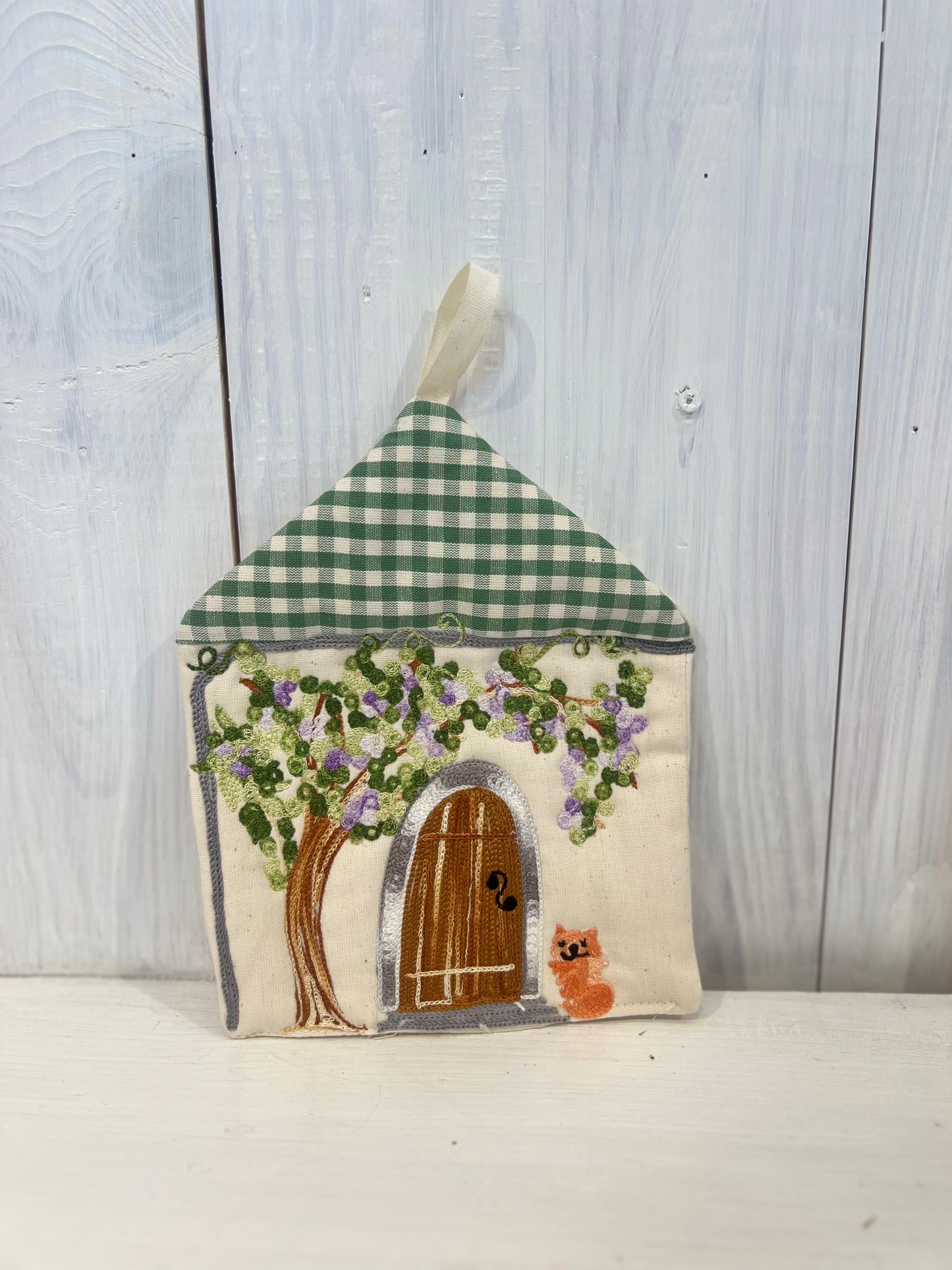 Presina a forma di casetta country e shabby chic – fatta a mano e personalizzabile - Piacevolmente Country di Rosi Maria Cristina