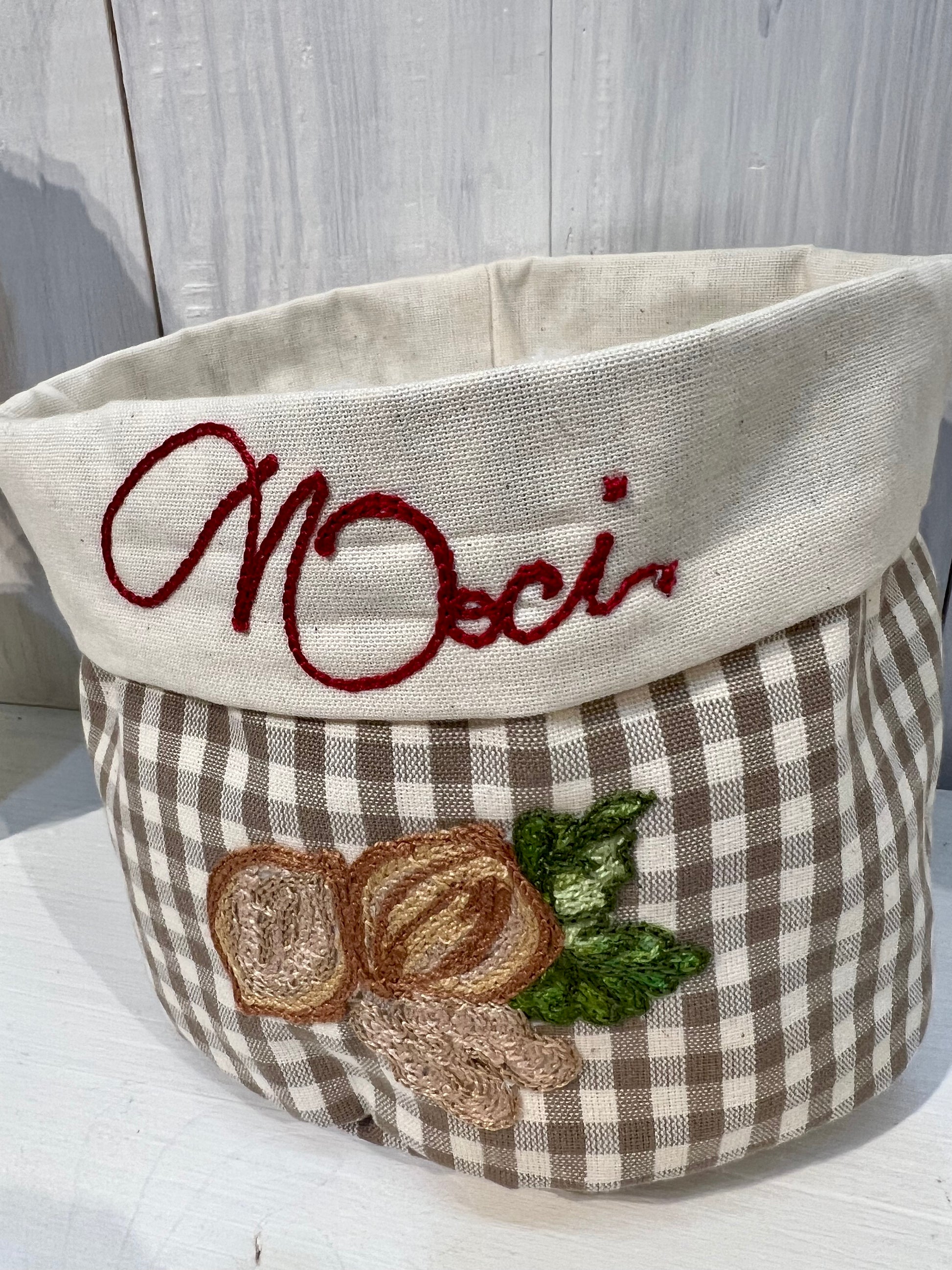 Cestino per la frutta secca - Fatto a mano con decorazione personalizzabile - Piacevolmente Country di Rosi Maria Cristina