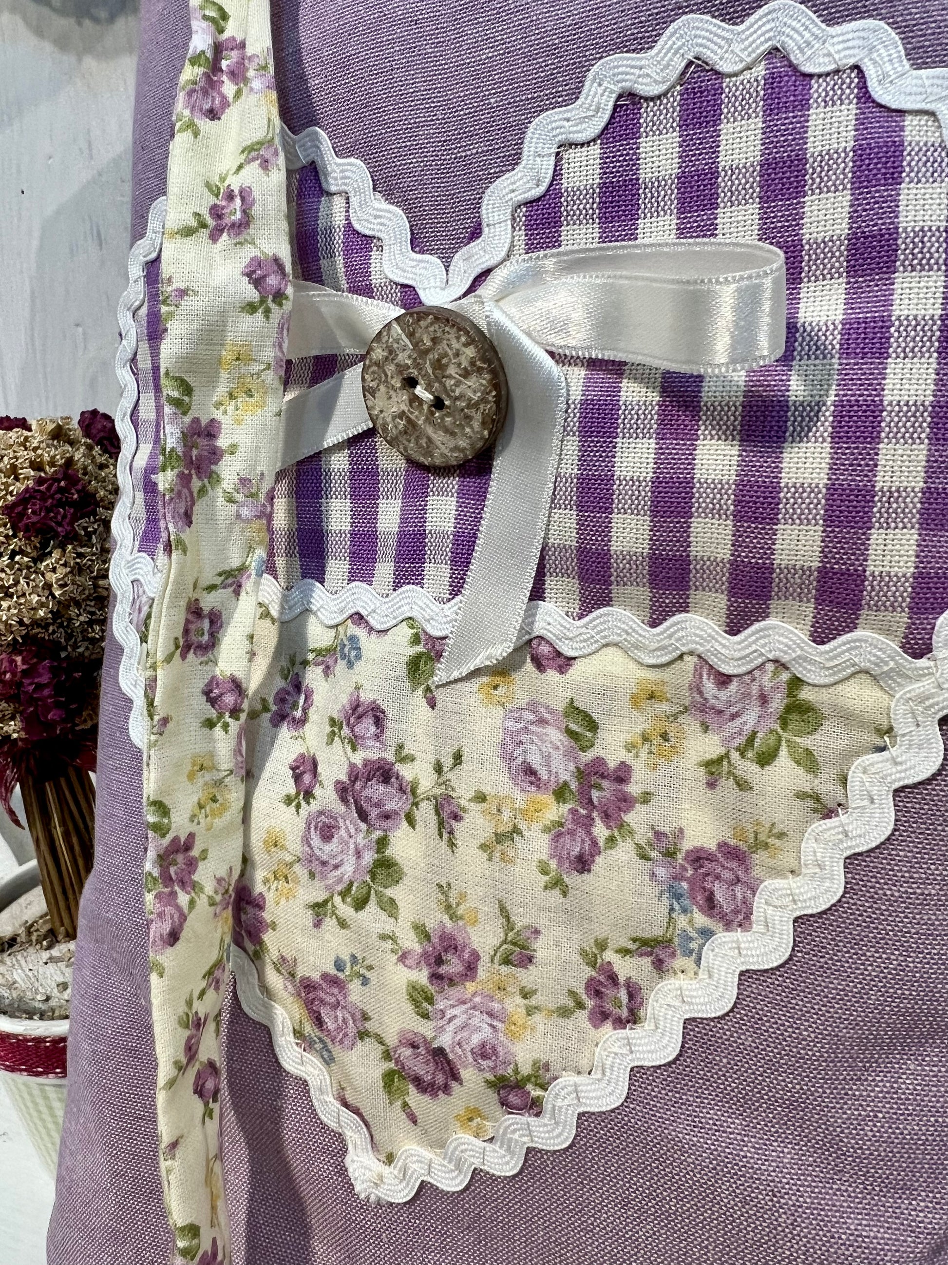 Copriforno con decorazione fatto a mano - Pezzo Unico - Disponibile in diversi colori - Piacevolmente Country di Rosi Maria Cristina